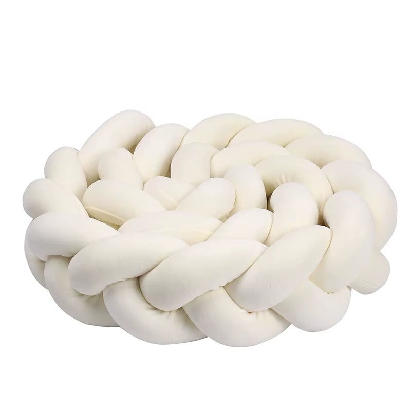 1-4 M Baby Bed Protector Infant Cradle Pillow Cushion Braid Knot Bumper Crib Bumper Room Decor Tresse Tour De Lit Bebe