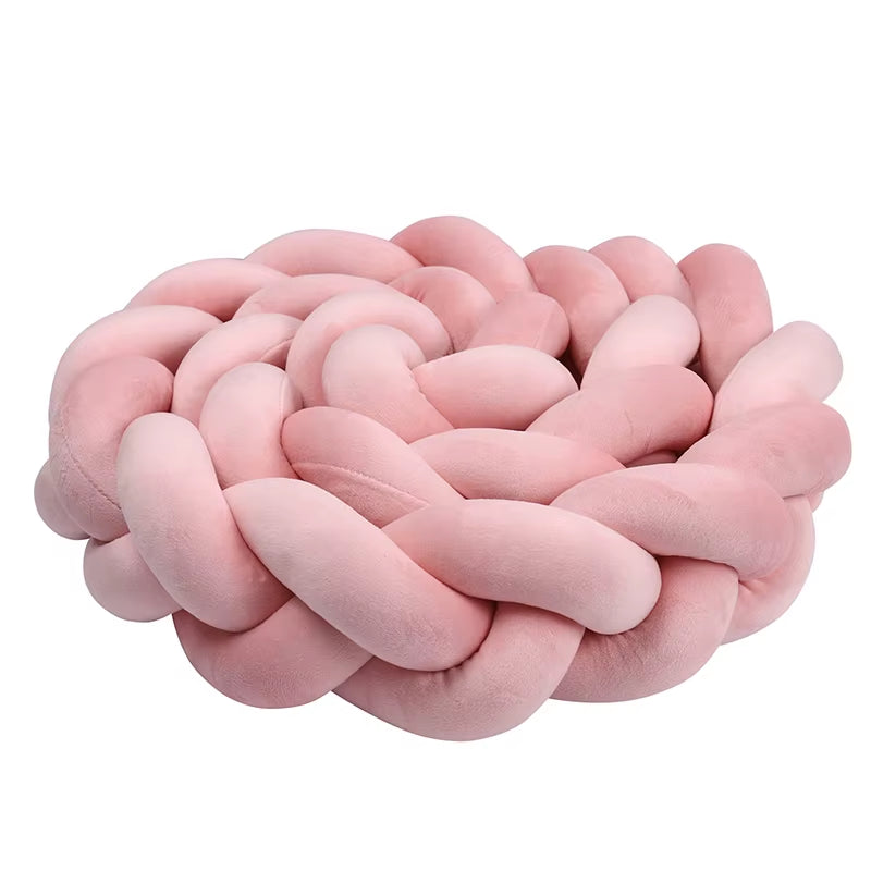 1-4 M Baby Bed Protector Infant Cradle Pillow Cushion Braid Knot Bumper Crib Bumper Room Decor Tresse Tour De Lit Bebe